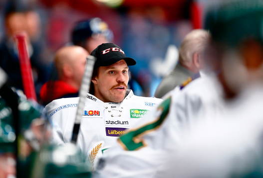 Färjestads målvakt Justin Pogge