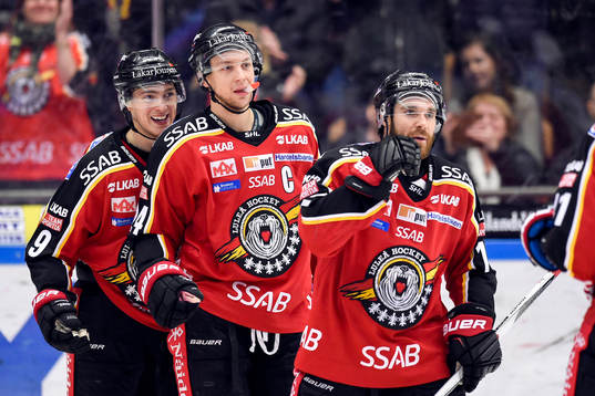 Luleås Johan Forsberg, Johan Harju och Jacob Lagace