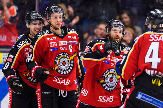 Luleås Johan Forsberg(v), Johan Harju(m) och Jacob