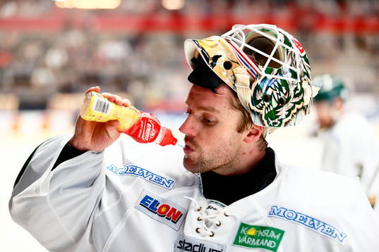 Färjestads målvakt Lars Haugen