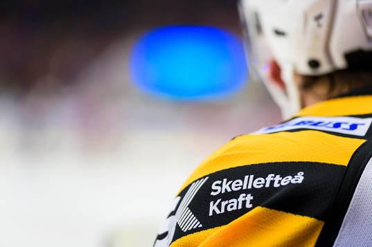 Skellefteå Kraft reklam på Skellefteås matchtröjor