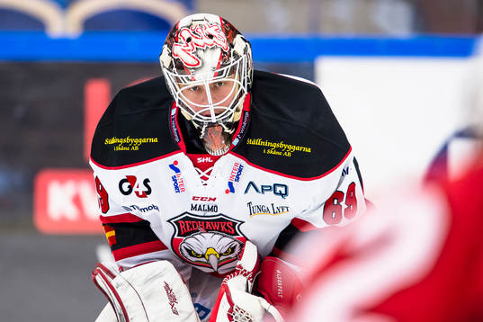 Malmö Redhawks målvakt Oscar Alsenfelt