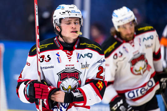 Malmö Redhawks Christoffer Forsberg deppar