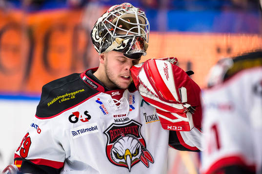 Malmö Redhawks målvakt Oscar Alsenfelt