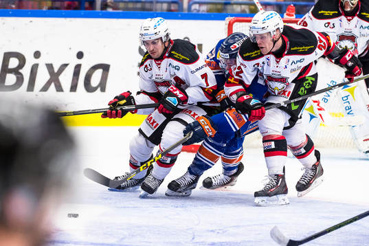Malmö Redhawks Nils Andersson och Jeremias Augustin