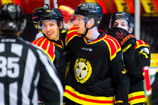 Brynäs Anton Rödin, Nick Johnson och Pathrik Westerholm