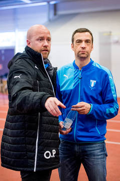 Assisterande tränare Olof Persson och tränare Allan Kuhn
