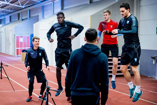 Markus Rosenberg, Pa Konate, målvakt Fredrik Andersson och