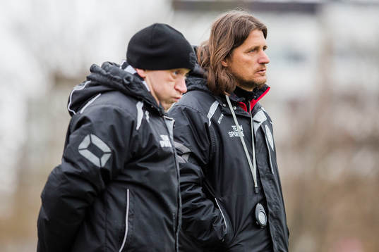 Landskronas assisterande tränare Billy Magnusson och
