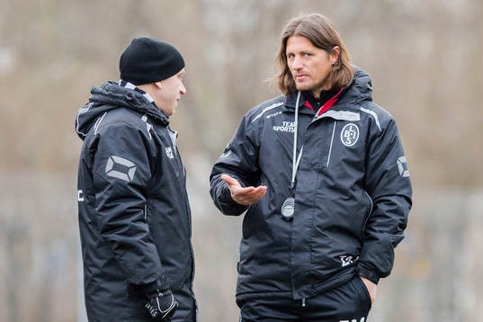 Landskronas assisterande tränare Billy Magnusson och