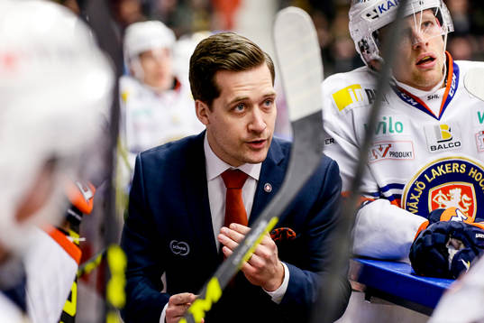 Växjös tränare Sam Hallam