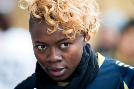 Rosengårds nyförvärv Gaëlle Enganamouit gjorde 2 mål