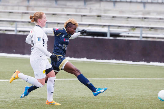 Rosengårds Gaëlle Enganamouit gör sitt första mål i