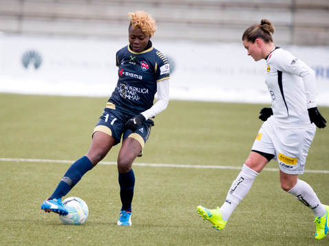 Rosengårds nyförvärv Gaëlle Enganamouit som gjorde två