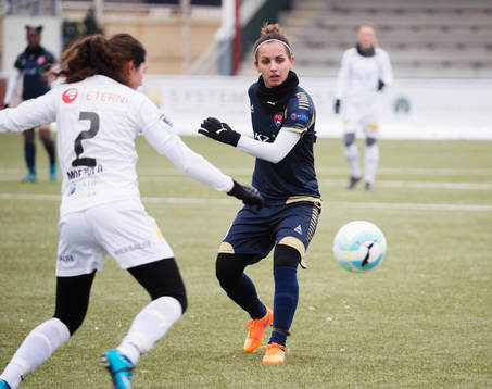 Rosengårds Natasa Aondonova och Lilleströms Ingrid Moe