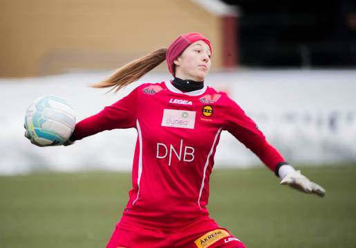 Lilleströms målvakt Cecilie Fisketstrand