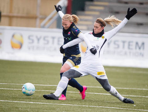 Rosengårds Ebba Wieder och Lilleströms Mimmi Löfwenius