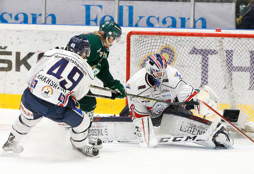 Färjestads Rasmus Asplund kvitterar till 1-1 bakom