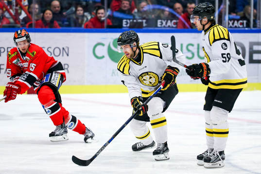 Brynäs Mathias Porseland och Sebastian Enterfeldt