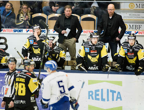 Andreas Appelgren och Johan Rosén i båset