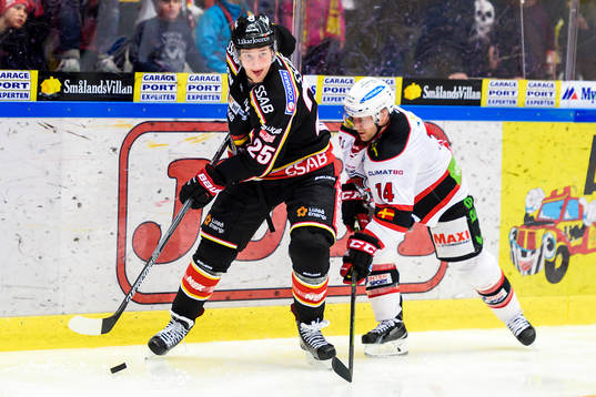 Luleås Anton Hedman och Malmö Redhawks Derek Meech