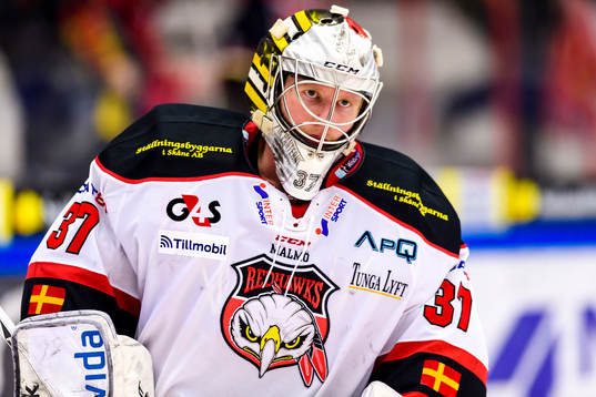 Malmö Redhawks målvakt Jonas Gunnarsson