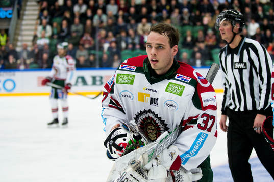 Frölundas målvakt Johan Gustafsson