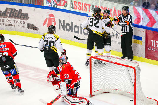 Brynäs Marc Zanetti jublar