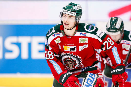 Frölundas Johan Sundström jublar