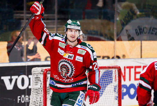 Frölundas Johan Sundström jublar