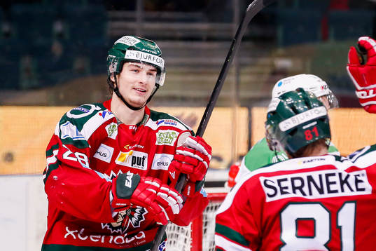 Frölundas Johan Sundström jublar