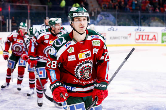 Frölundas Johan Sundström jublar