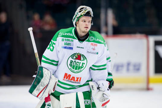 Rögles målvakt Oscar Dansk deppar