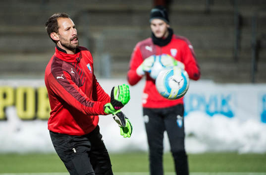 Målvakt Johan Wilandunder fotbollslaget Malmö FFs första