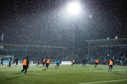 Spelarna i snöyran