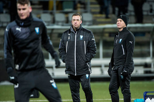 Tränare Allan Kuhn och sportchefen Daniel Andersson