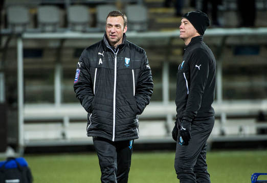 Tränare Allan Kuhn och sportchefen Daniel Andersson
