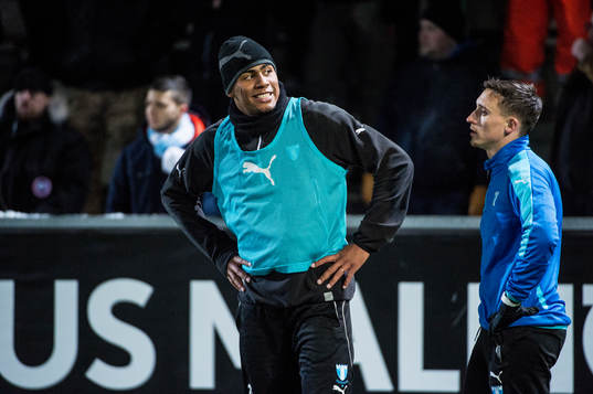 Luis Felipe Carvalho da Silva och fystränaren Ben Rosen