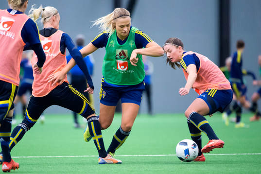 Fridolina Rolfö och Pauline Hammarlund