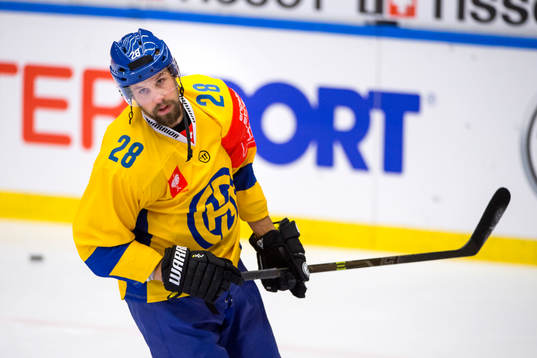 Davos Dick Axelsson värmer upp innan