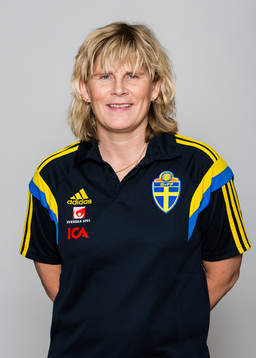 Förbundskapten Anneli Andersén i F19/U20-landslaget