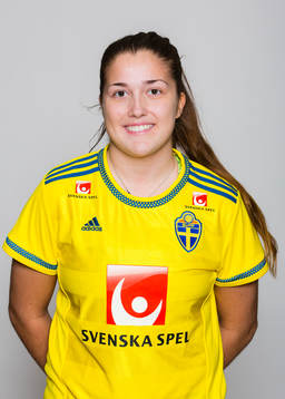 Filippa Angeldal i F19/U20-landslaget