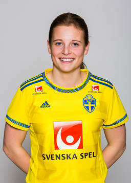 Anna Anvegård i F19/U20-landslaget