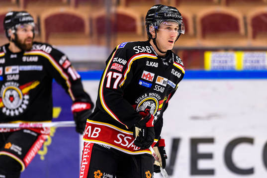 Luleås Bill Sweatt på uppvärmningen