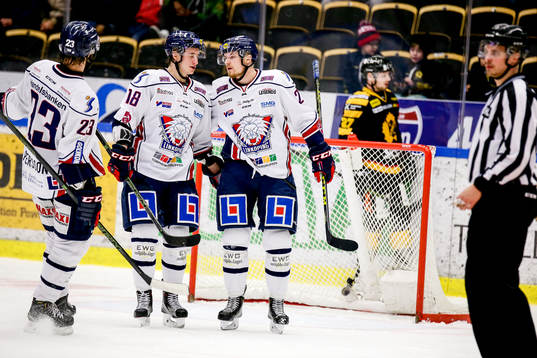 Linköpings Niklas Persson, Jacob Lilja och Nick Sörenssen