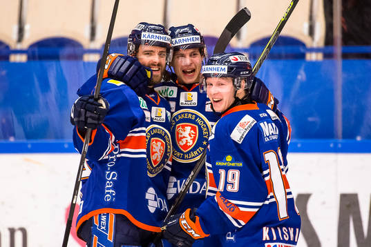 Växjös Ville Leino, Tuomas Kiiskinen och Calle Rosén