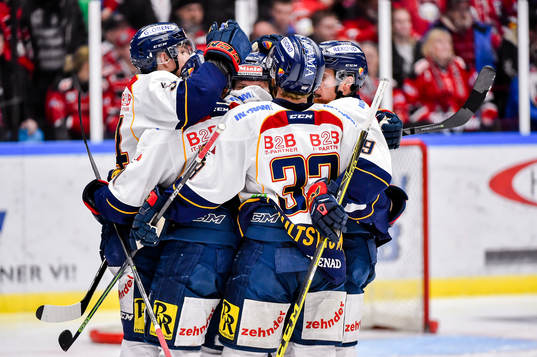 Djurgårdens spelare jublar