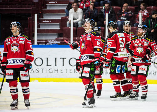 Malmö Redhawks Björn Svensson, Peter Mueller, Johan