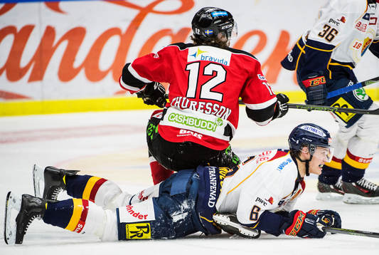 Malmö Redhawks Andreas Thuresson mot Djurgårdens Andreas