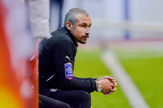Helsingborgs manager Henrik Larsson deppar